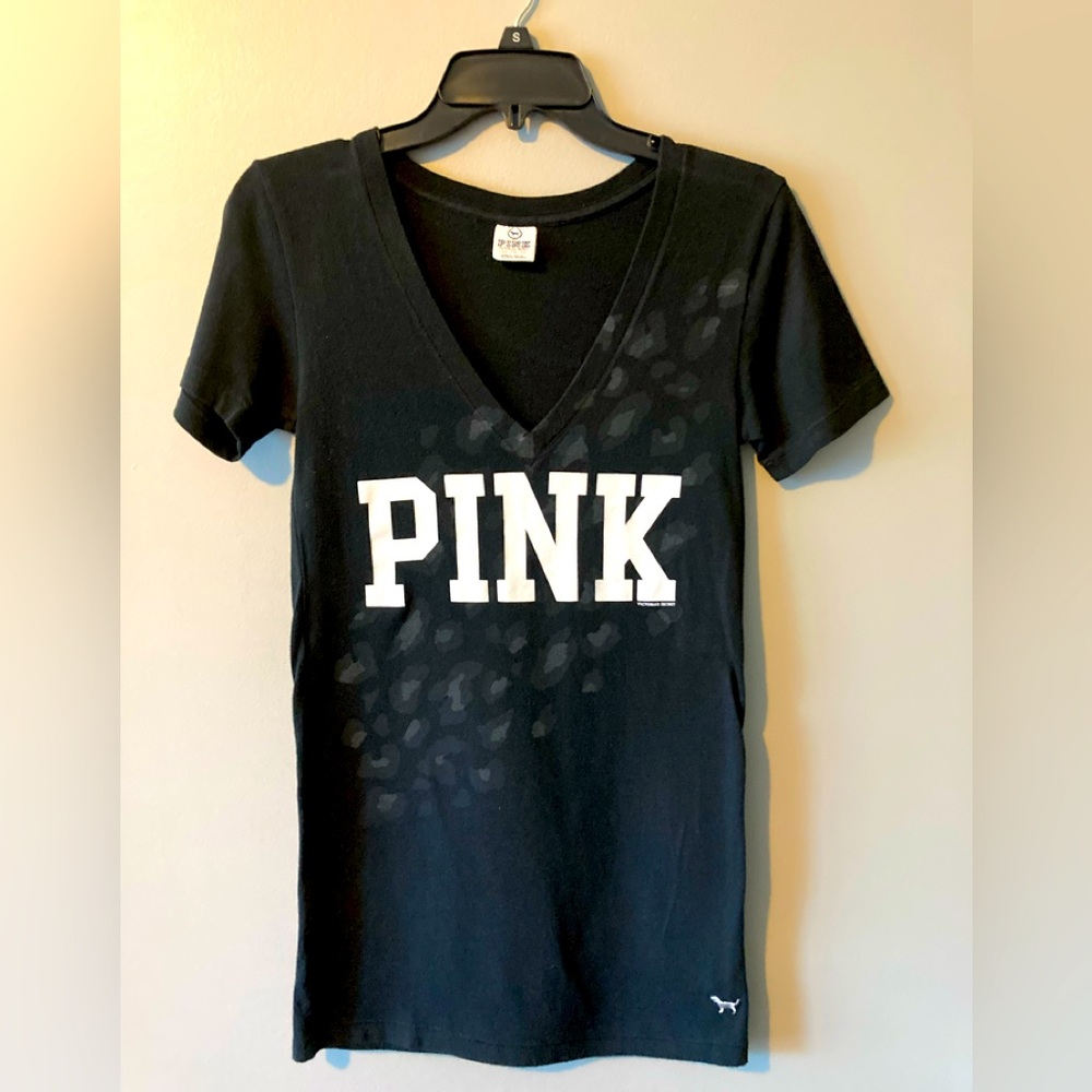 Victoria’s Secret PINK Logo Black Tee
